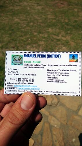 Infos Tanga/pangani et bateaux pour rejoindre pemba/zanzibar - GaelleV