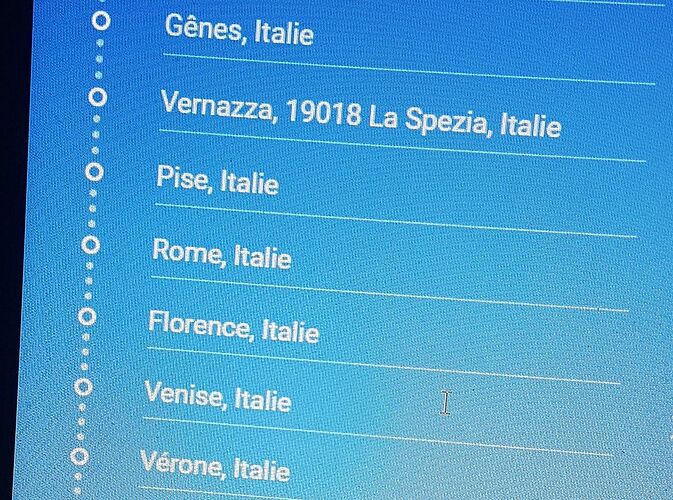 Itinéraire en Italie sud et du nord - Camille-Ortoli