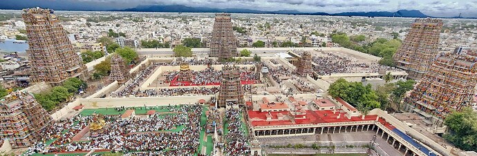 An_aerial_view_of_Madurai_city_from_atop_of_Meenakshi_Amman_temple