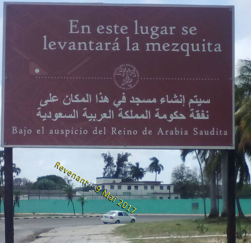 Re: La nouvelle mosquée de La Havane - Revenant
