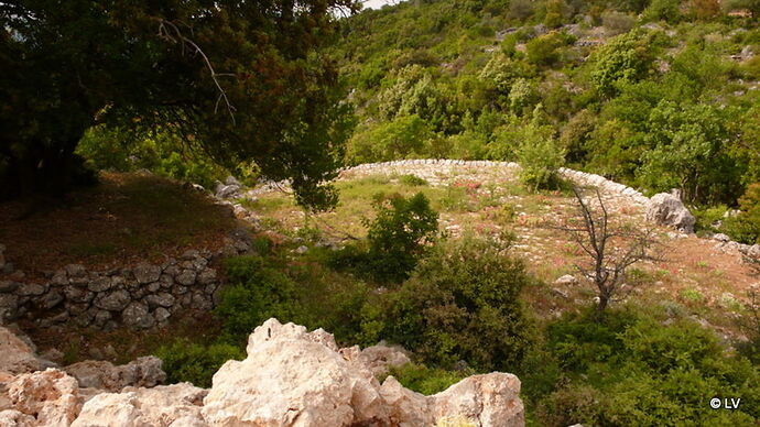 Avis aux spécialistes : Ruines de terrasses en pierres vues en bord de piste en montagne dans le Péloponnèse. Aucune info ! - LaVoileuse