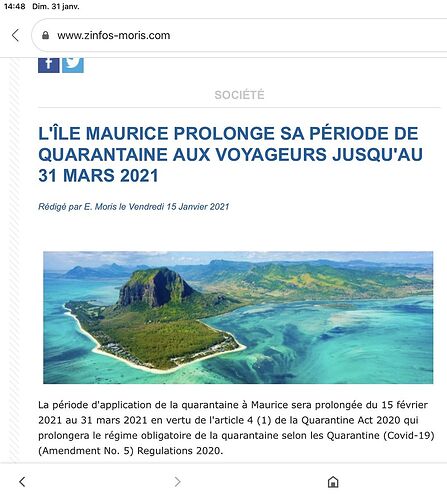 Re: Voyage à l'Ile Maurice billet d'avion - Marie Noëlle 87