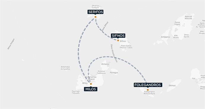 Périple Cyclades    Pireus/Folegandros/Milos/Sifnos/Serifos/Pireus - topolino321