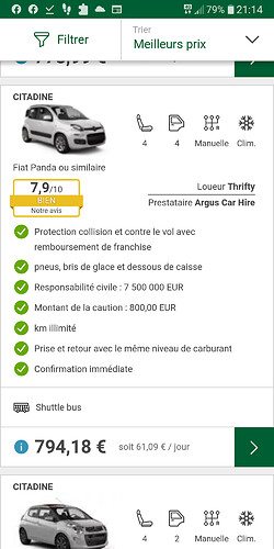 location auto - grillonne