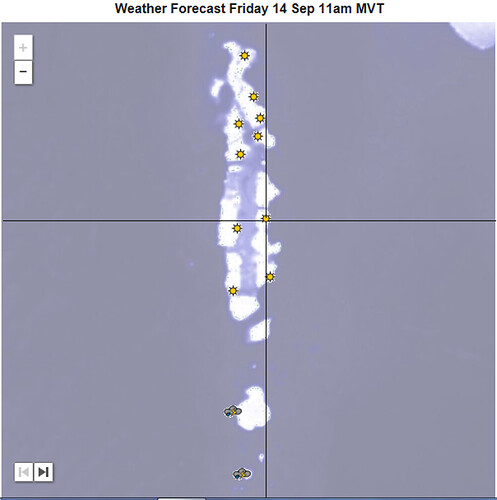 Météo du 14 Septembre - Philomaldives Guide Safaris