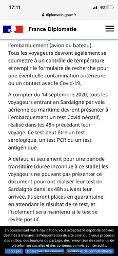 Re: Sardaigne en septembre 2020 - Covid - risque de fermeture aux touristes ? aux français ? - Kimmou