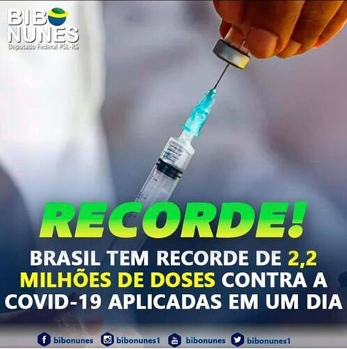 Le Brésil a un nouveau record de vaccins appliqués, 2,2 millions de doses  - France-Rio
