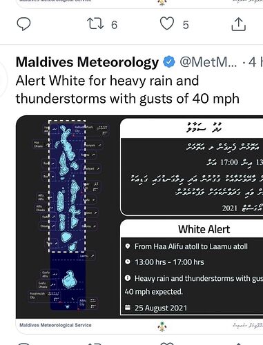 Re: Maldives Meteorology @MetMaldives - Marie Noëlle 87