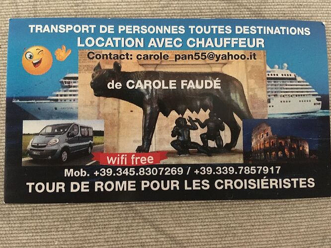 Re: Excursions à Rome via croisière Costa Diadema - patrice-soulaf