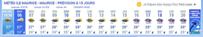 Re: quelle météo actuelement - LA CASANITA Ltd