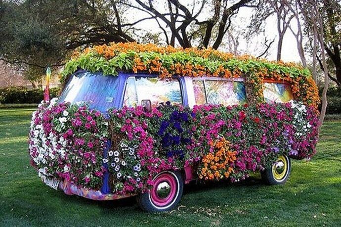Camping-car insolite ! Flower Power / VAN VW | «pouvoir ...