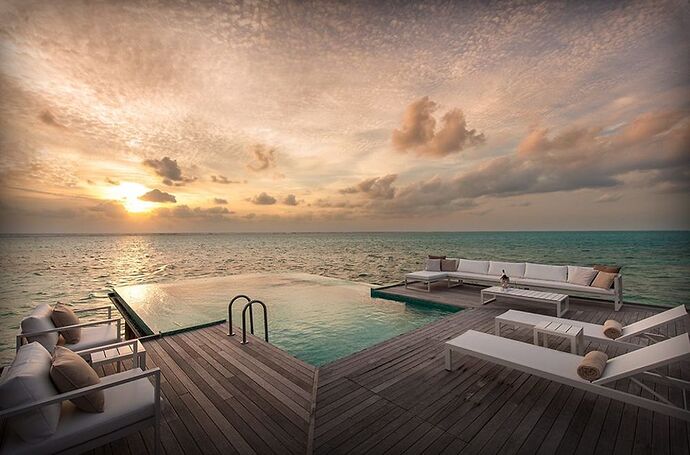 Météo de ce dimanche soir - Sunset - Philomaldives Guide Safaris