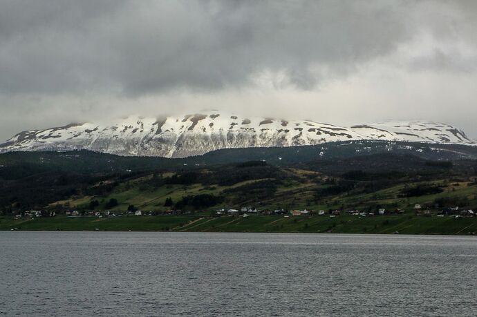 Gullesfjorden avec la neige