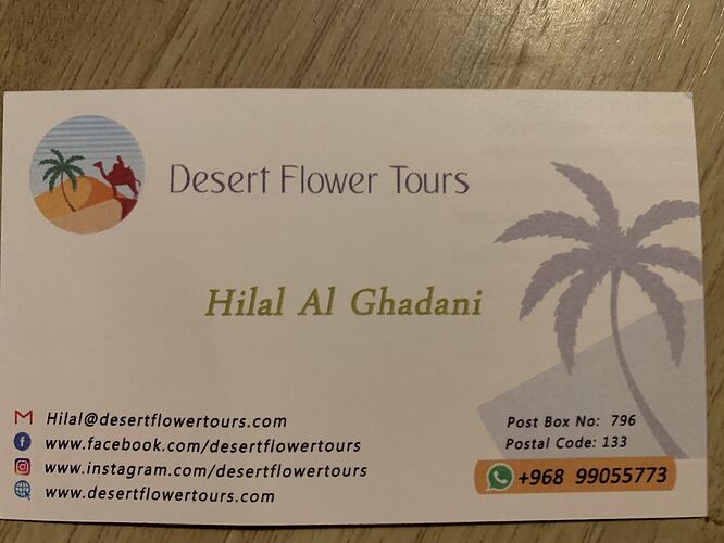 Pour vos circuits à Oman —> Desert Flower Tours - mimousse10