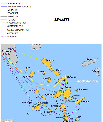 FERRIES CYCLADES SEAJETS ONLY
