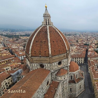 Florence - le dôme de Santa Maria del Fiore vu depuis le clocher de Giotto