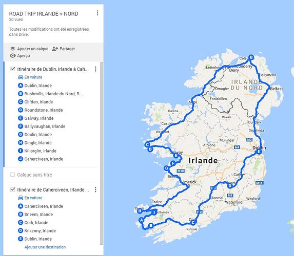 budget pour 15 jours de roadtrip en irlande - POULAIN95