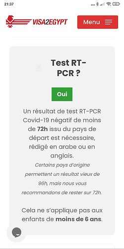 Re: Départ vers l'Egypte depuis la France, sans motif impérieux, vers la mi-mai 2021. Est-ce trop ambitieux ? - isis2018