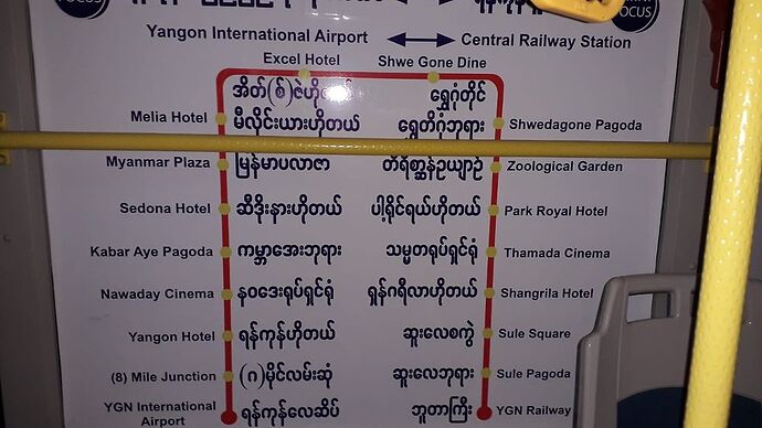 Re: De l'aéroport au centre de Yangon - Bastien-Vdw