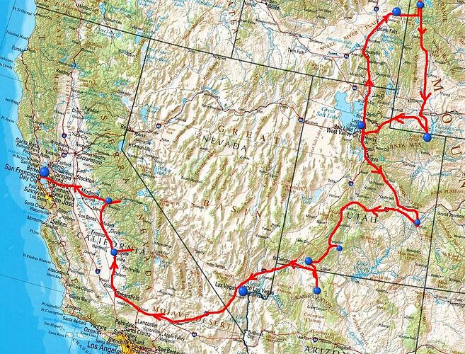 Re: Circuit Ouest américain de Yellowstone à San Francisco - rastafrange