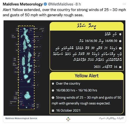 Re: Maldives Meteorology @MetMaldives - Marie Noëlle 87