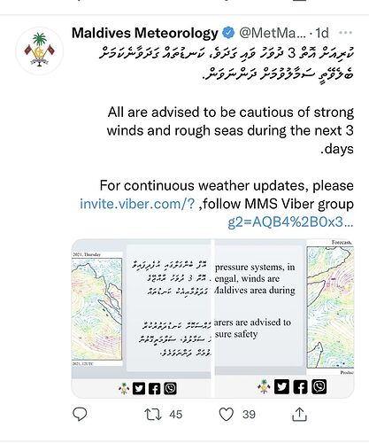 Re: Maldives Meteorology @MetMaldives - Marie Noëlle 87