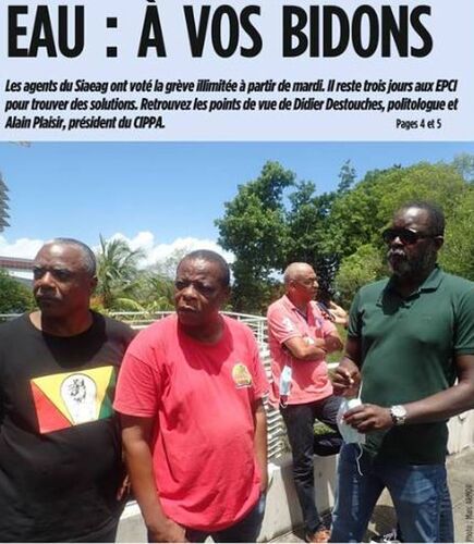 Re: Coupure d'eau sur la Guadeloupe - kristounet