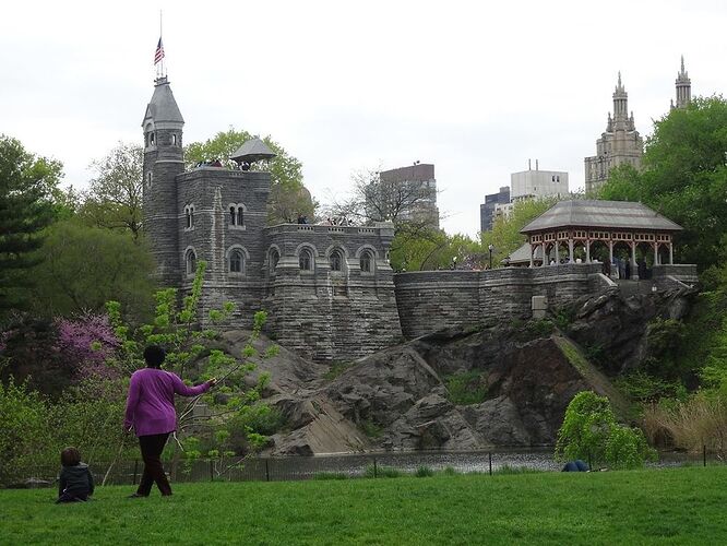 Fermeture du château- belvédère de Central Park à New-York - sourisgrise