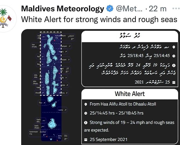 Re: Maldives Meteorology @MetMaldives - Marie Noëlle 87