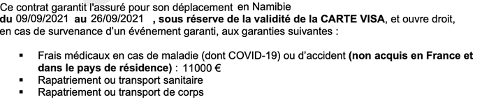 Re: Voyage Namibie et covid - Cat64