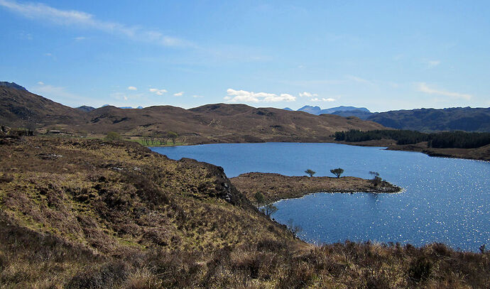 Arrivée au loch Kernsary - calamity jane Arrivée au loch Kernsary - calamity jane