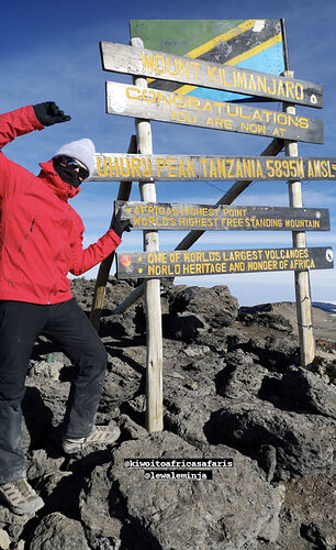 Re: Ascension Kilimandjaro + Safari KIWOITO AFRICA SAFARIS - hwg