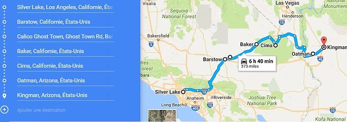 Los Angeles - Kingman : passage par route 66 et arrêt/détour au Mojave National Preserve - moi_sab