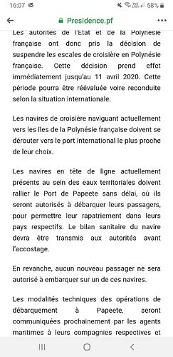 Re: croisiére PF - karinethierry