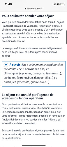 Re: Annulation et remboursement pour un voyage à Venise ?  - tergi