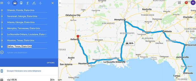 Road Trip Floride/Georgie/Mississipi/Louisiane/Texas - Magali-Sacha-Brissy