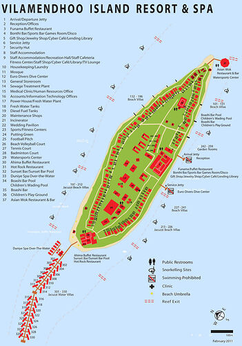 Zones de Snorkeling pour le Vilamendhoo - Philomaldives  Guide  Maldives