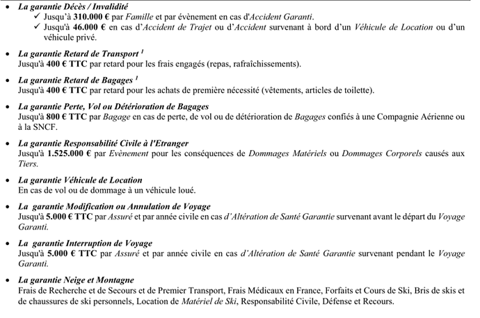 couvertures de l'assurance et l'assistance - H@rd