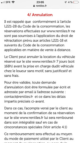 Re: Votre avis sur le site de location de voiture Rentiles - Maxime-VN