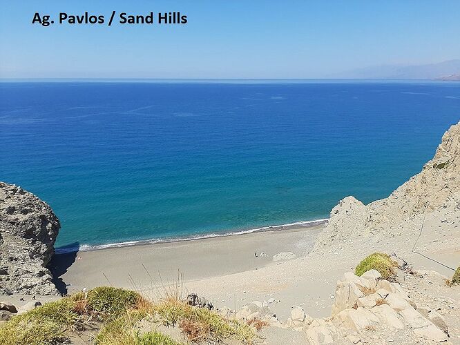 d'autres plages du Sud Ligrès, Triopetra et Agios Pavlos - decouvrirlacrete-ch
