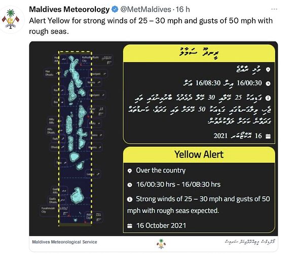 Re: Maldives Meteorology @MetMaldives - Marie Noëlle 87