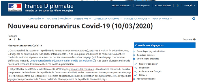 Re: Prochain voyage en Égypte et Coronavirus - rolcoz