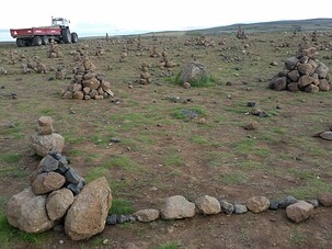 ne faites pas de tas de pierre en Islande