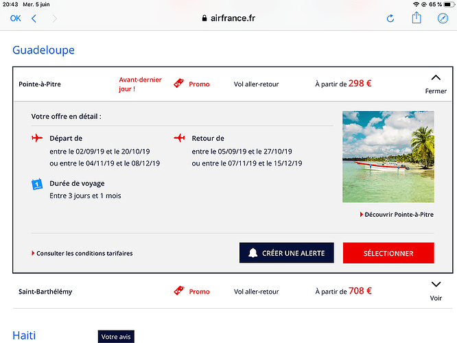 Promo Air France .... - Marie Noëlle 87