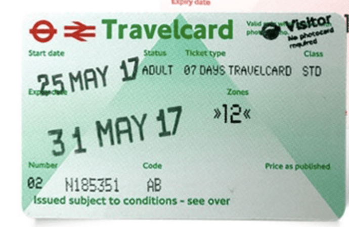 Pas de photos pour les Travelcards 7 Day ! - Ropieur