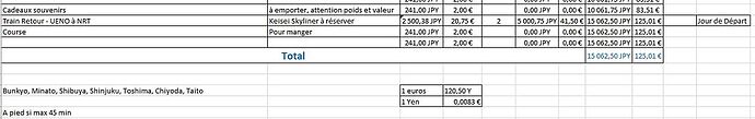 Re: Un budget de 500€ pour deux pour une semaine à Tokyo ?  - Laura T.