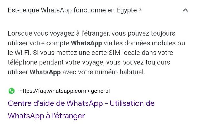 Re: Whatsapp en Egypte - Amina78