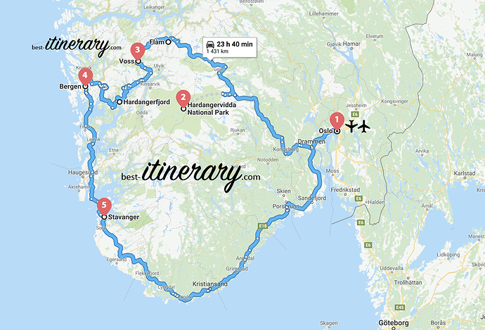 voyage de 9 jours dans le sud de la norvège - Yannick-Emery