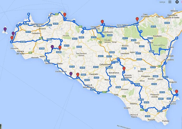 Tour de la Sicile à moto - Nyna34