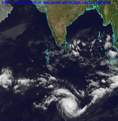 Météo  du  29 janvier - Philomaldives Guide Safaris